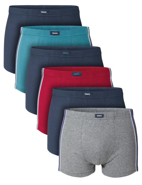 6er/12er Pack Herren Retro Shorts Boxershorts Unterhose Unterwäsche Baumwolle Elasthan