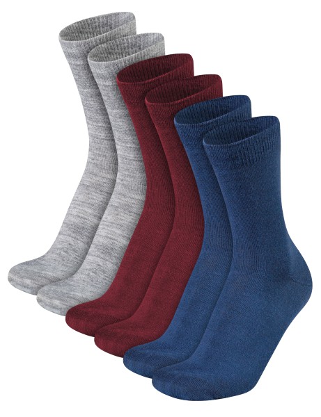 6 Paar Herren Wollsocken Ski Winter