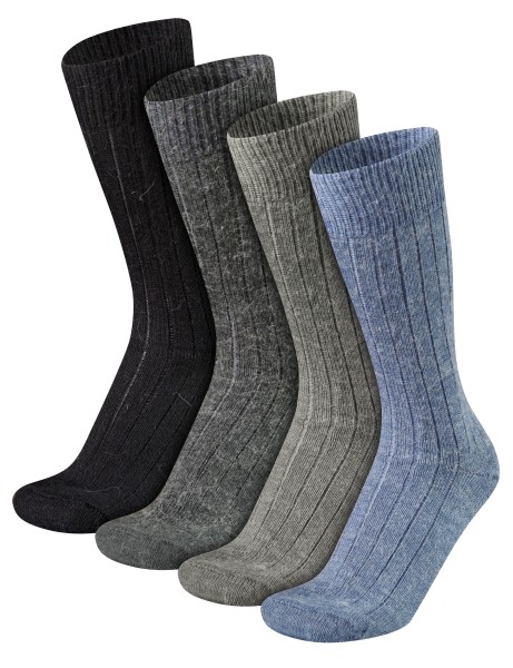 4 Paar Herren Alpaka Wollsocken Ski Winter