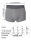 3er/6er Pack Herren Retro Shorts Boxershorts Unterhose Unterwäsche Mikrofaser Elasthan 3er Pack L